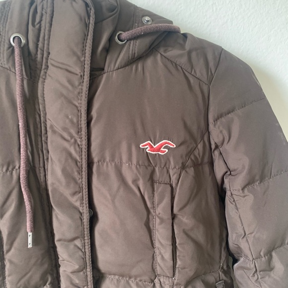 Hollister Brown Puffer Jacket - Picture 3 of 4
